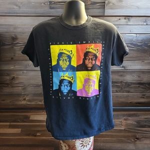 Notorious B. I. G. Mens Black Short Sleeve Graphic T-Shirt Size L